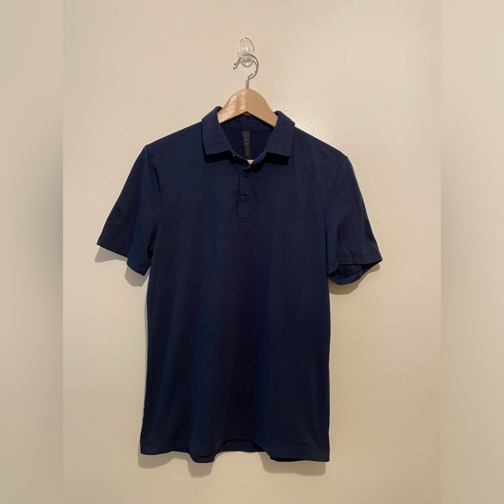 Lululemon Athletica Deep Blue Polo Shirt. Size S